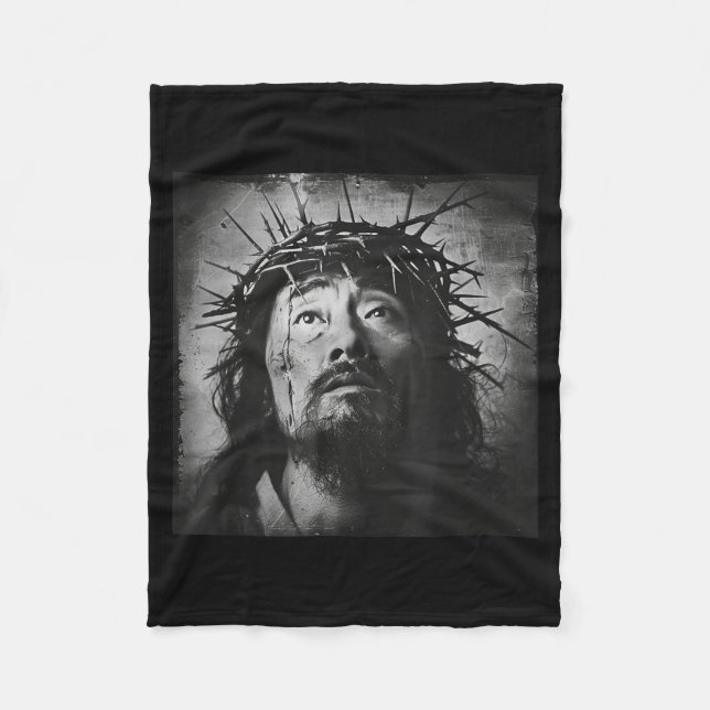 Asian Jesus, Christianity, Church, Asia, Jesus  Fleece Blanket (Front)
