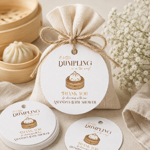 Asian Kawaii Dim Sum Little Dumpling Baby Shower Favour Tags