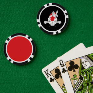 Asian Koi Geometric Art Poker Chips