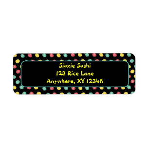 Asian Lanterns Return Address Label