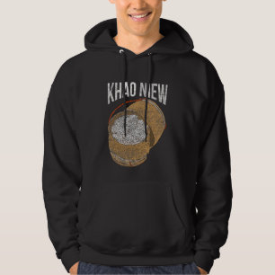 Asian Laos Thai Food Khao Niew Sticky Rice Hoodie