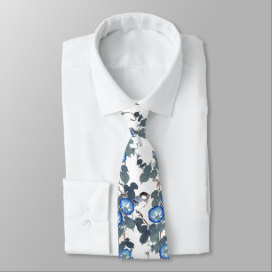 Asian Morning Glory Flowers Birds Animals Tie