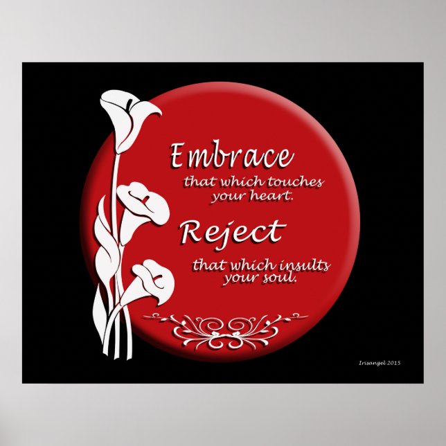 Asian motif Rising sun inspirational message Poster (Front)