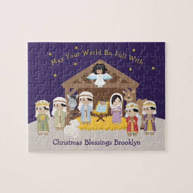 Asian Nativity Scene Jigsaw Puzzle (Horizontal)