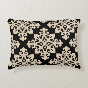 Asian Ornamental Motive Geometric Pattern Decorative Cushion
