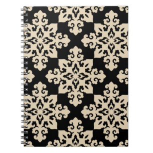 Asian Ornamental Motive Geometric Pattern Notebook