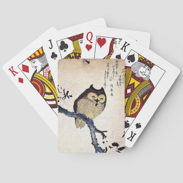 Asian Owl Playing Cards (Back)