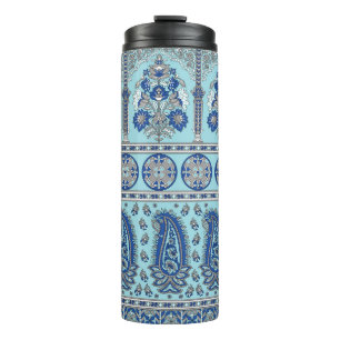 Asian Paisley Border: Traditional Design. Thermal Tumbler