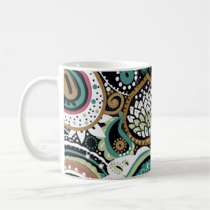 Asian paisley: modern seamless design. coffee mug