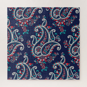 Asian Paisley: Traditional Seamless Design. Jigsaw Puzzle