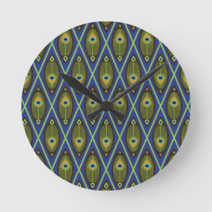 Asian pattern round clock