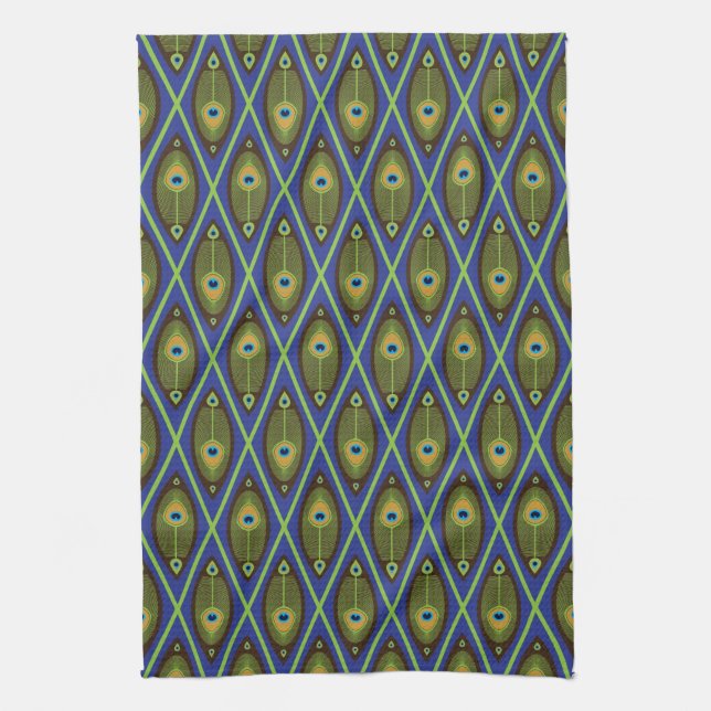 Asian pattern tea towel (Vertical)