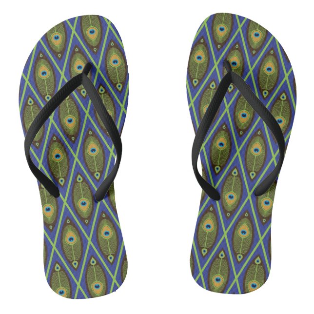 Asian pattern thongs (Footbed)