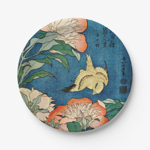 ASIAN PEONIES paper plate