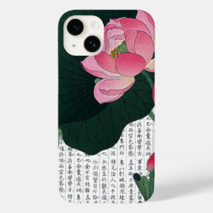 Asian Pink Water Lily on Kanji Background Case-Mate iPhone 14 Case