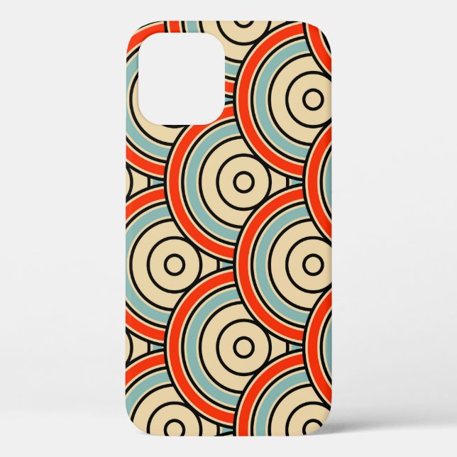 Asian Scales Waves Ivory Pattern Case-Mate iPhone Case (Back)