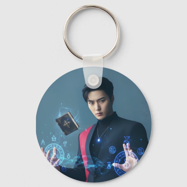 Asian spell castor keychain (Front)