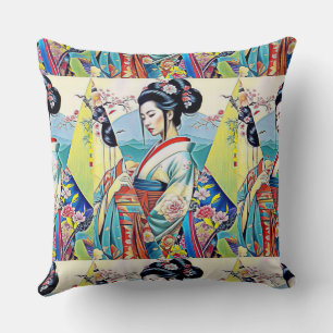 ASIAN SPRING DESIGNER COLLAGE CUSHION