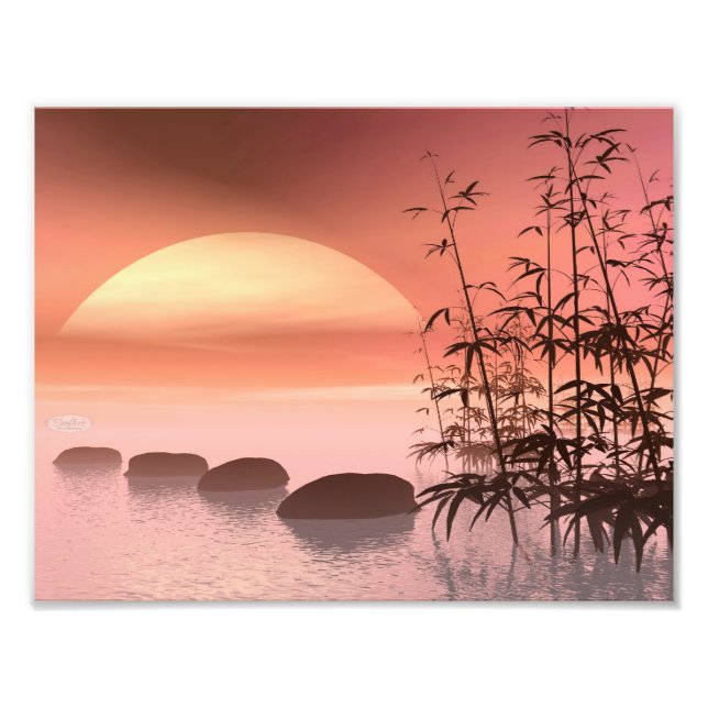 Asian steps to the sun - 3D render Photo Print (Front)