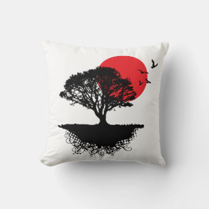 Asian sunrise Pillow