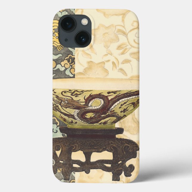 Asian Tapestry with Bowl and Dragon Design Case-Mate iPhone Case (Back)