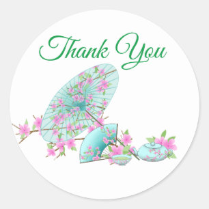 Asian Thank You Classic Round Sticker