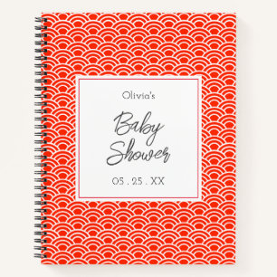 Asian Traditional Wave Pattern Notebook