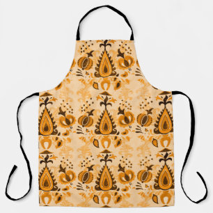 Asian vintage wallpaper seamless ornament flowers apron