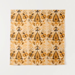 Asian vintage wallpaper seamless ornament flowers tapestry