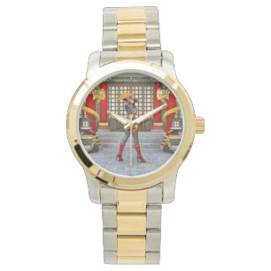 Asian Warrior Maiden Fantasy Samurai Artwork Watch