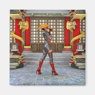 Asian Warrior Maiden Magnet