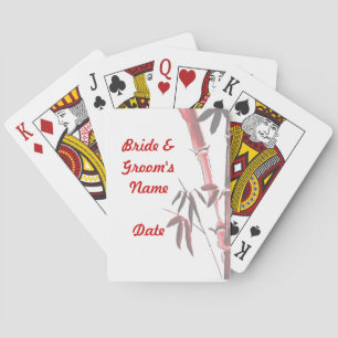 Asian Wedding deck of Playing Cards Favours