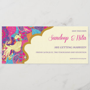 Asian - Wedding - Henna - Save The Date