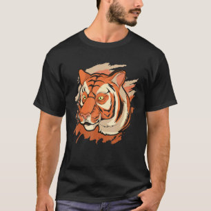 Asian Wildlife Animal Wild Cat Predator Tiger T-Shirt