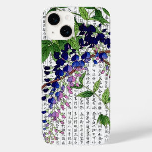 Asian Wisteria Wistaria on Kanji Background Case-Mate iPhone 14 Case