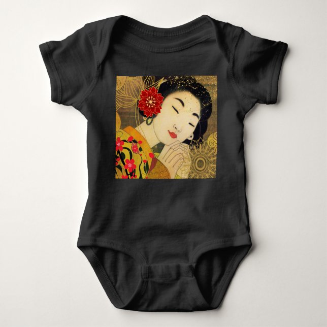 Asian Woman Collection Baby Bodysuit (Front)
