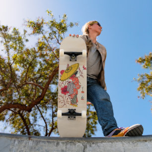 Asian Woman Skateboard