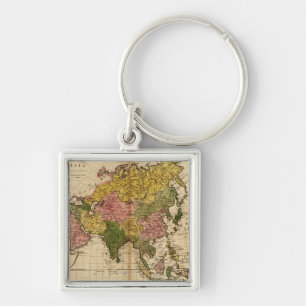 AsiaPanoramic MapAsia 3 Key Ring