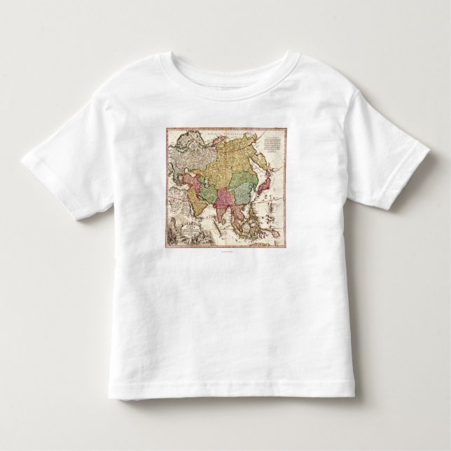 AsiaPanoramic MapAsia 6 Toddler T-Shirt (Front)