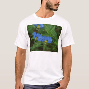 Asiatic Dayflower Blue WIldflower Apparel & Gifts T-Shirt