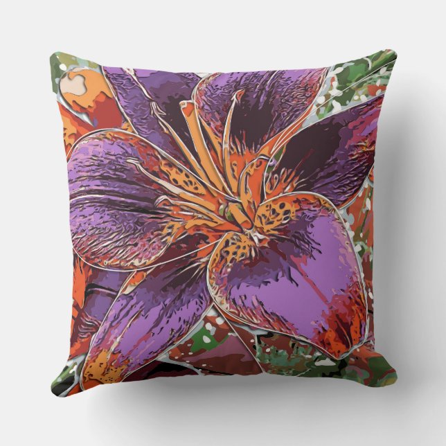 Asiatic Lily Forever Susan Bulb Cushion (Back)