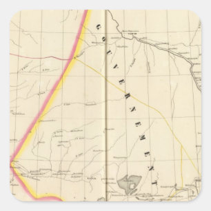 Asiatic Russia, Asia 22 Square Sticker