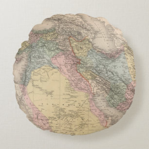 Asiatic Turkey and Persia Round Cushion