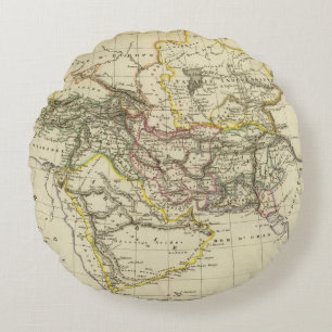 Asiatic Turkey, Persia, Afghanistan Round Cushion