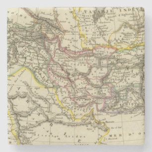 Asiatic Turkey, Persia, Afghanistan Stone Coaster