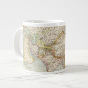 Asien - Map of Asia Large Coffee Mug