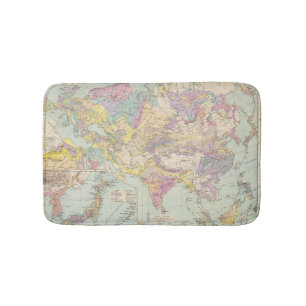 Asien u Europa - Atlas Map of Asia and Europe Bath Mat