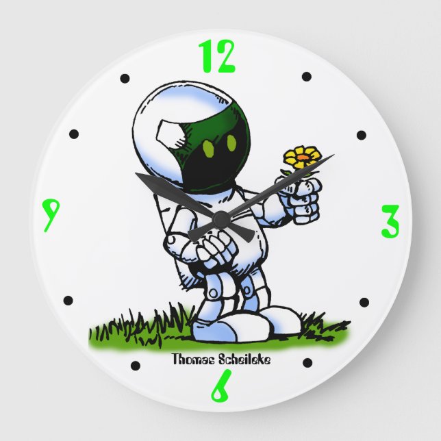 Asimo Robot Large Clock (Front)
