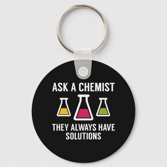Ask A Chemist Key Ring (Front)