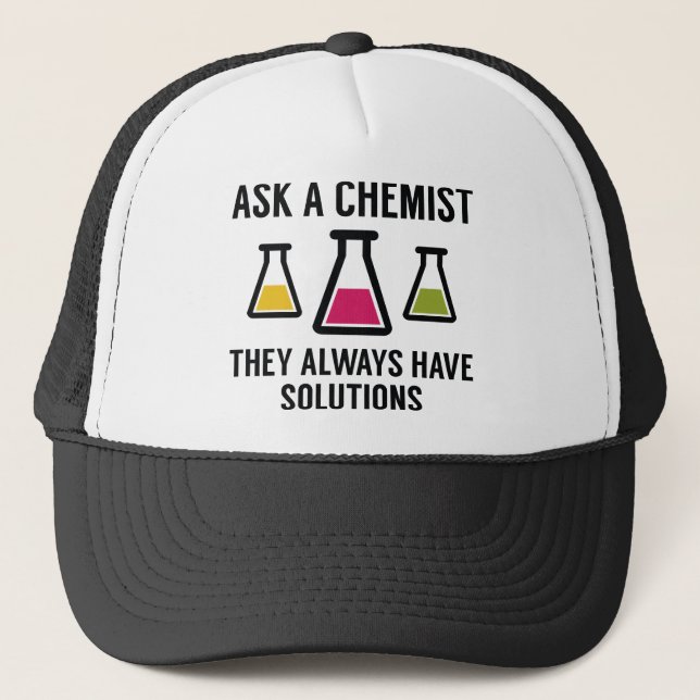 Ask A Chemist Trucker Hat (Front)